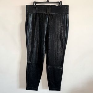 Torrid Black Shine Slim Pixie Pants